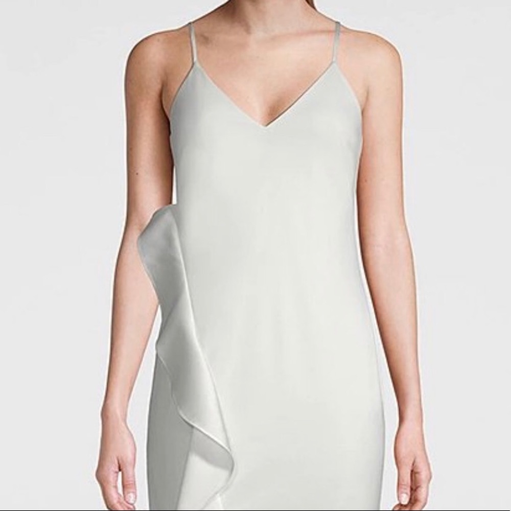 NWT Elegant WHBM ivory sleeveless midi dress - Picture 5 of 5